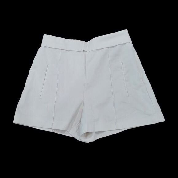 Zara basic structured off white shorts - Picture 1 of 4